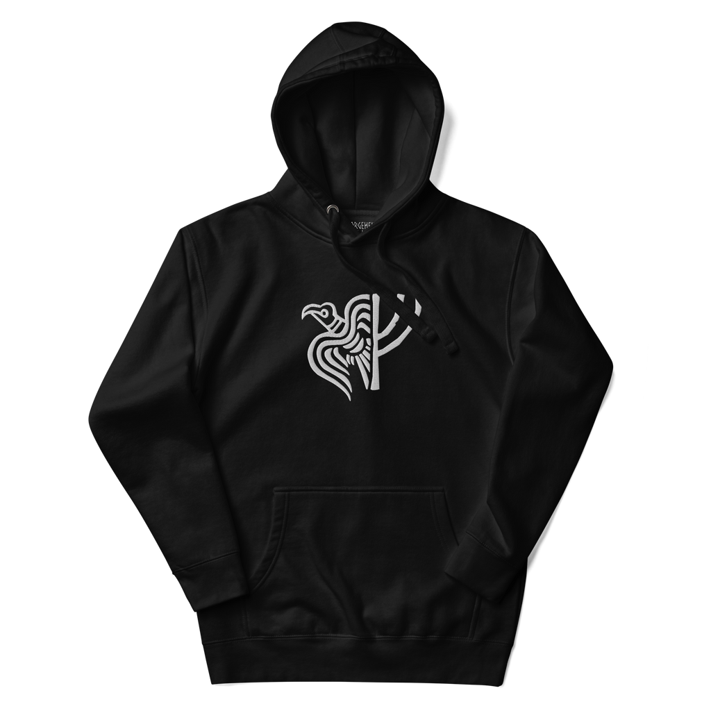 Embroidered Raven - Unisex Hoodie
