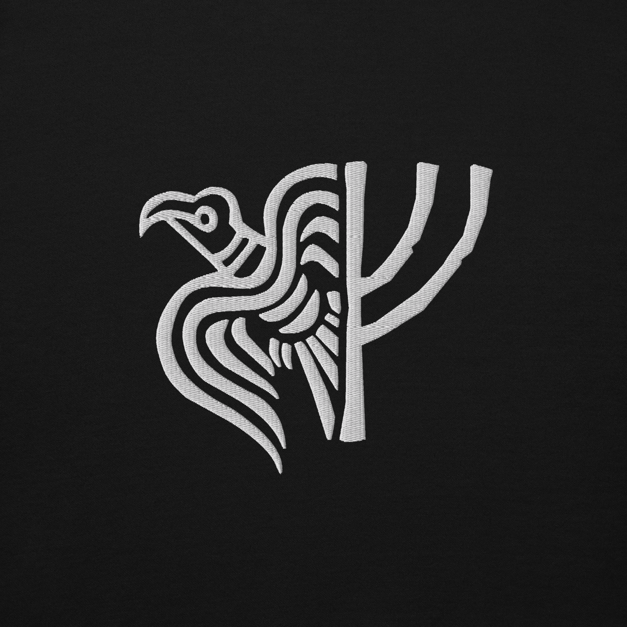 Embroidered Raven - Unisex Hoodie