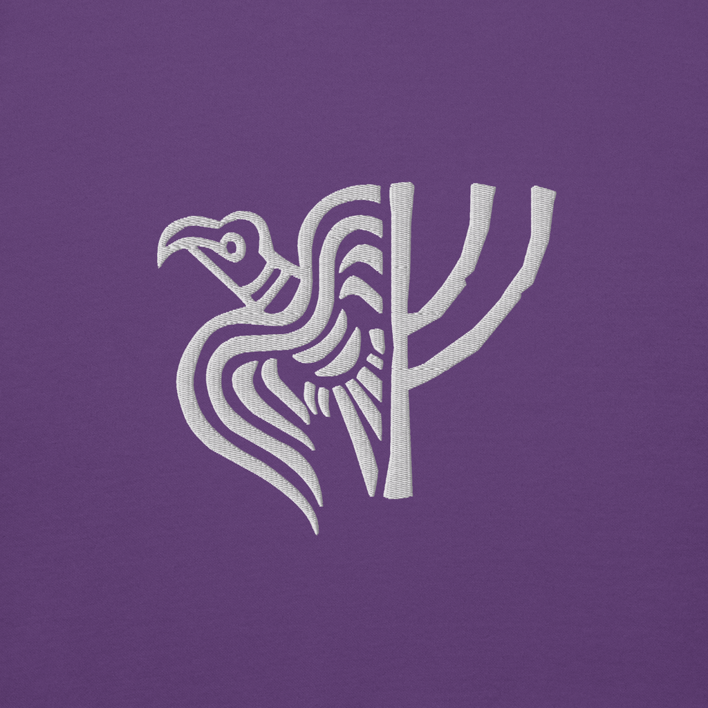 Embroidered Raven - Unisex Hoodie